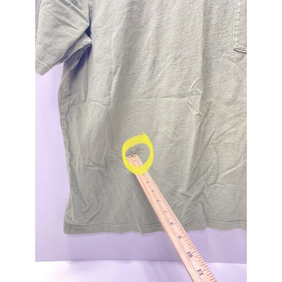 Mens Green Construction CAT Caterpillar XXL Label Pocket T-Shirt Workwear, As is - Picture 2 of 9